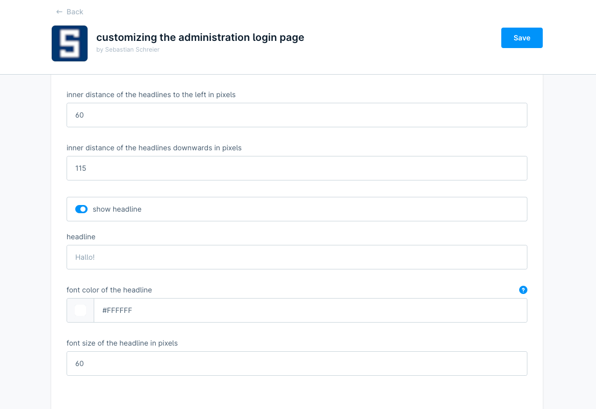 extension configuration part 3